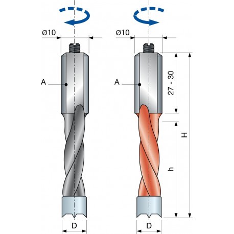 PF04M HARTMETALLDÜBELBOHRER