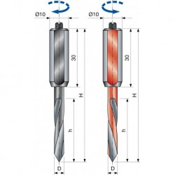 PF33M WIERTŁA OTWORY PRZELOTOWE