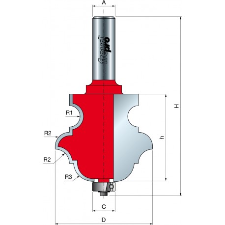 99- Multiprofilová fréza s ložiskem