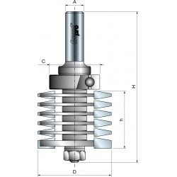 FRAISE &Agrave; BOUVETER AVEC ROULEMENT SUP&Eacute;RIEUR
