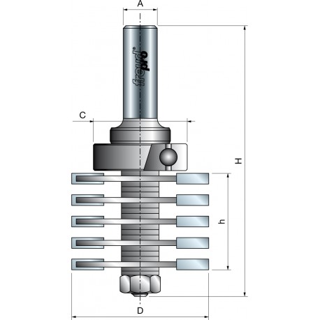 99- Verleimfräser mit Schaft-Anlaufring