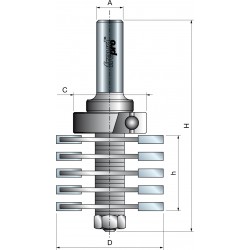 99- Frez do miniwczep&oacute;w z łożyskiem