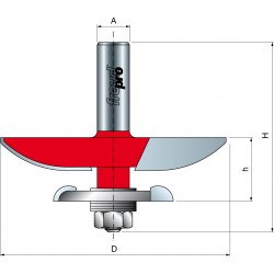 99- Rezalnik desk, ravni profil, za obojestransko rezkanje