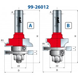FRAISES &Agrave; PROFIL ET CONTRE-PROFIL ASSORTIS