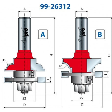 99- Konter, Profilfräser-Set