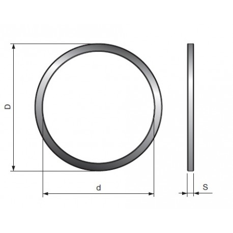 Bague de réduction pour lames de scie